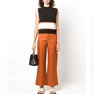 Destree Yoshitomo Straight Flare Pants Trousers French Luxury Designer EUC